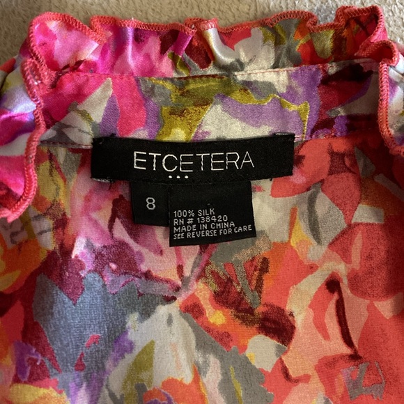 Etcetera silk blouse sleeveless size 8 - Picture 2 of 6